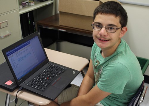 CaSS student Connor Carlin enjoys the online delivery model because he can control the pace of instruction and focus on learning without distraction.