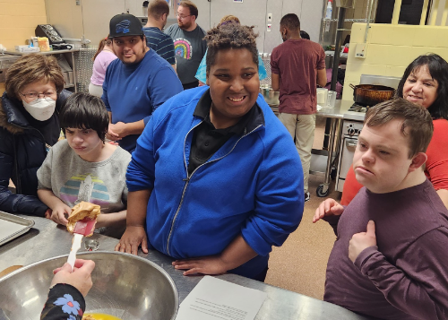 Friends at LU field trip to bakery