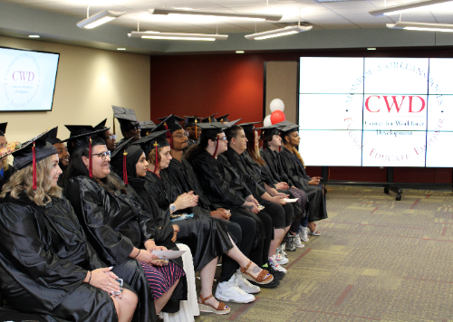 CWD graduates seated during the ceremony