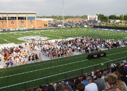 View of the stadium from the stands