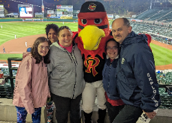 Group with Mascot