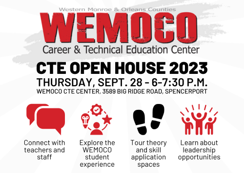 CTE Open House 2023, Thursday, Sept. 28 6-7:30 p.m.