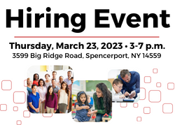 Hiring Event, Thursday, March 23, 2023