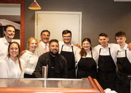 former students and staff who worked at the wedding