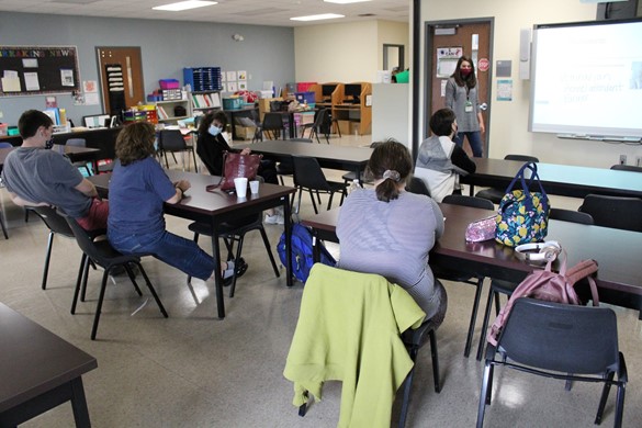 Students in a classroom