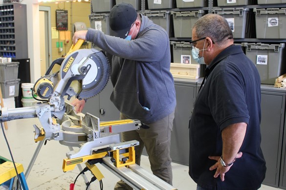 Student working at CTE 