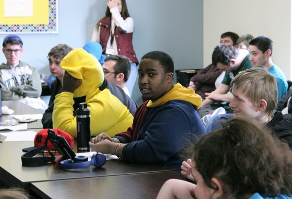 Students in a career skills training class