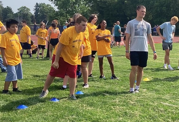 Students at the annual Cosgrove Olympics games
