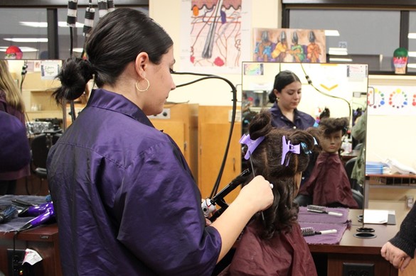 Hair styling at CTE