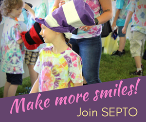 Make more smiles-Join SEPTO. Photo of smiling girl at Fun Fair