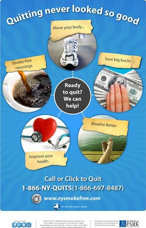 Poster: Ready to quit? Call 1-866-NY-QUITS