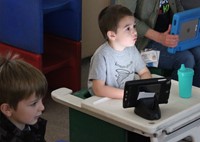 Student at desk